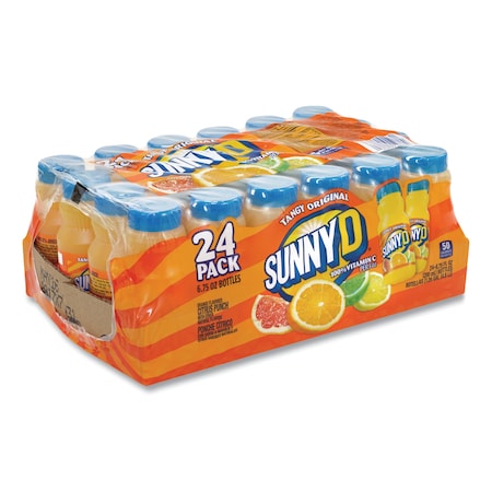 Sunny D Tangy Original Orange Flavored Citrus Punch, 6.75 oz Bottle, PK24 1286